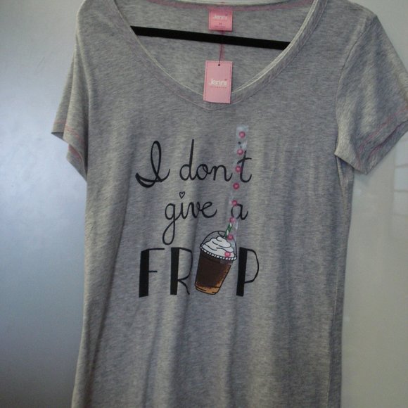 Jenni I don' give a frap pajama top - Picture 2 of 3